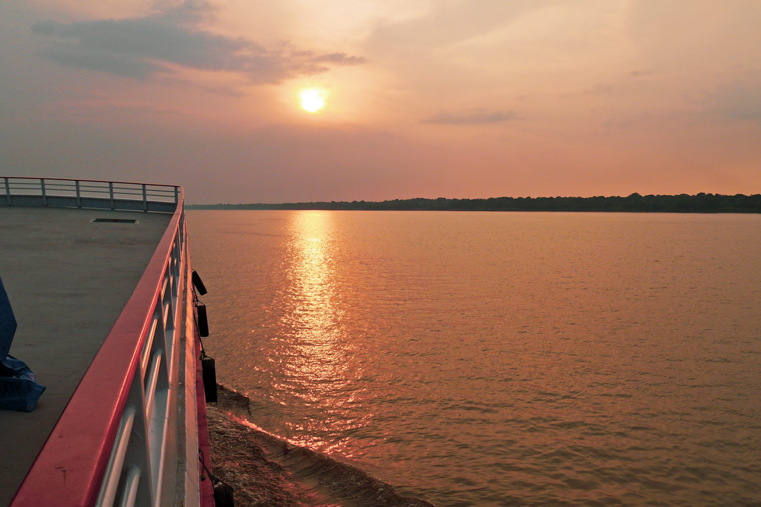 Amazon boat trip by slow boat