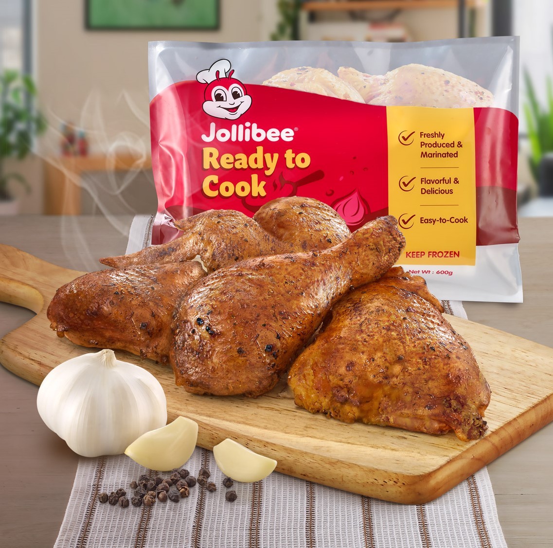 Jollibee launches the New Ready to Cook Garlic Pepper Marinated Chicken