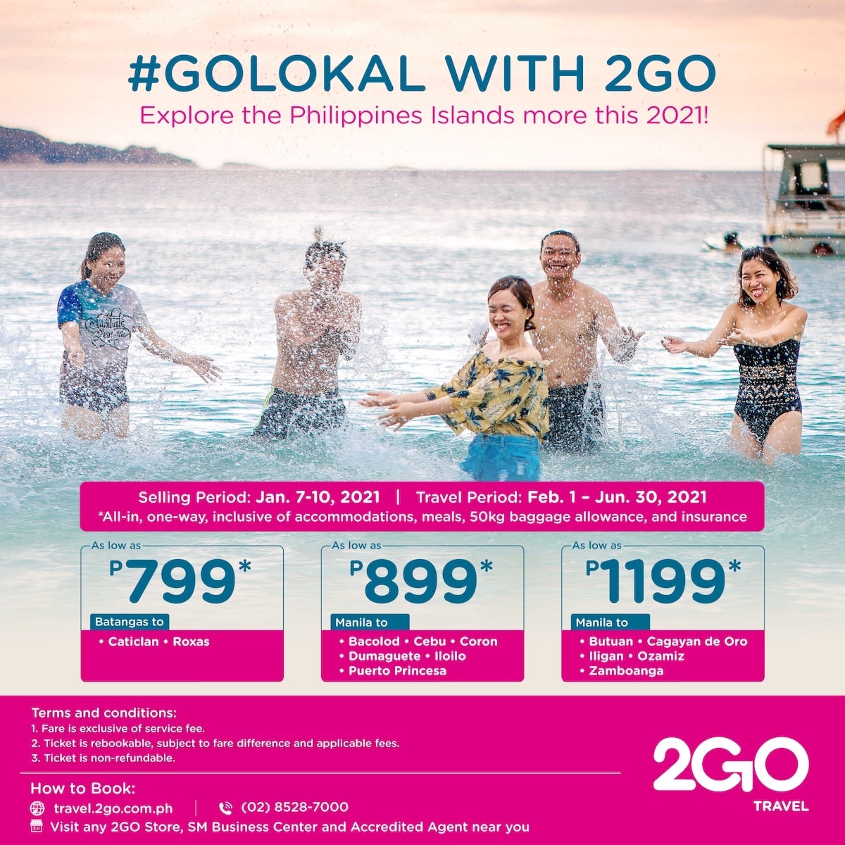 Let’s #GOLokal This 2021! Sail To Top Summer Destinations Boracay, Coron, Cebu Starting At ?799 ALL-IN!